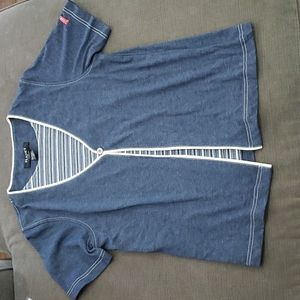 💥50% sale💥Planet short sleeve blue cardigan S #b186